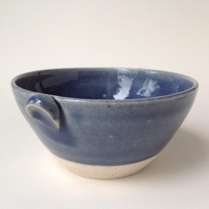 Blue Glazed Stoneware Bowl