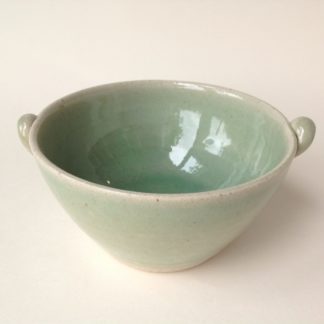 Green Glazed Stoneware Bowl