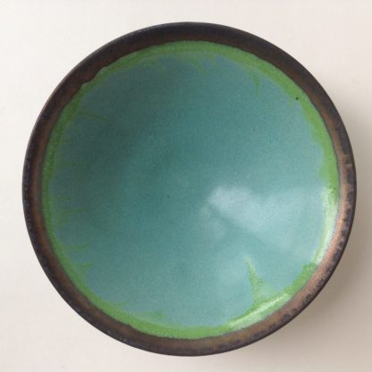 Medium Green and Bronze Bowl