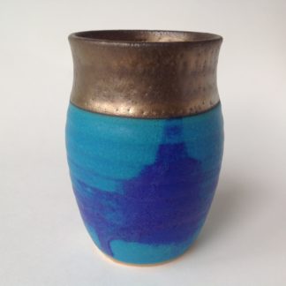 Blue Copper Oxide vase