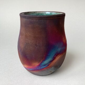 Small Raku Fired Vase