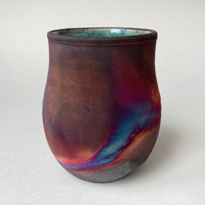 Small Raku Fired Vase