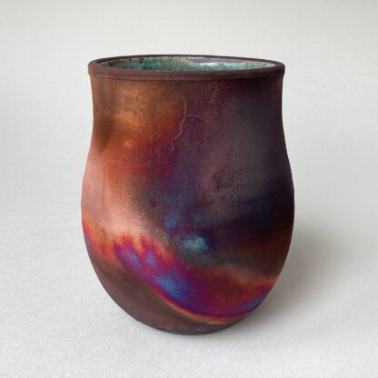Small Raku Fired Vase