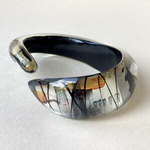 ‘Oval Open’ Acrylic Bangle