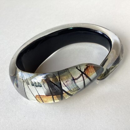‘Oval Open’ Acrylic Bangle