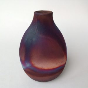 Small Raku Fired Bottle