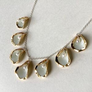 'Porcelain 7 Petal Necklace'  