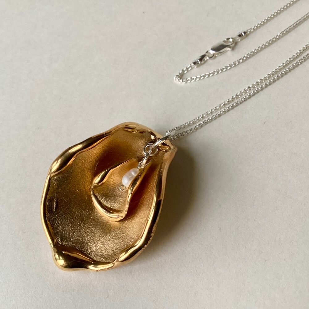 'Bloom' Pendant with Pearl