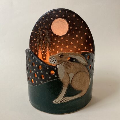 'Hare Tea Light Holder'