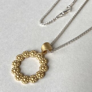 ‘Circle Pendant in 24ct Gold Vermeil’