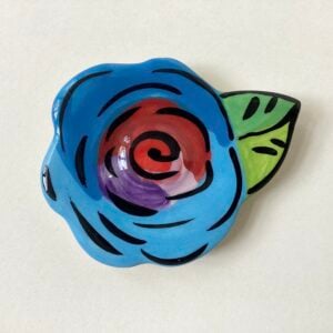 'Blue Rose'  Brooch