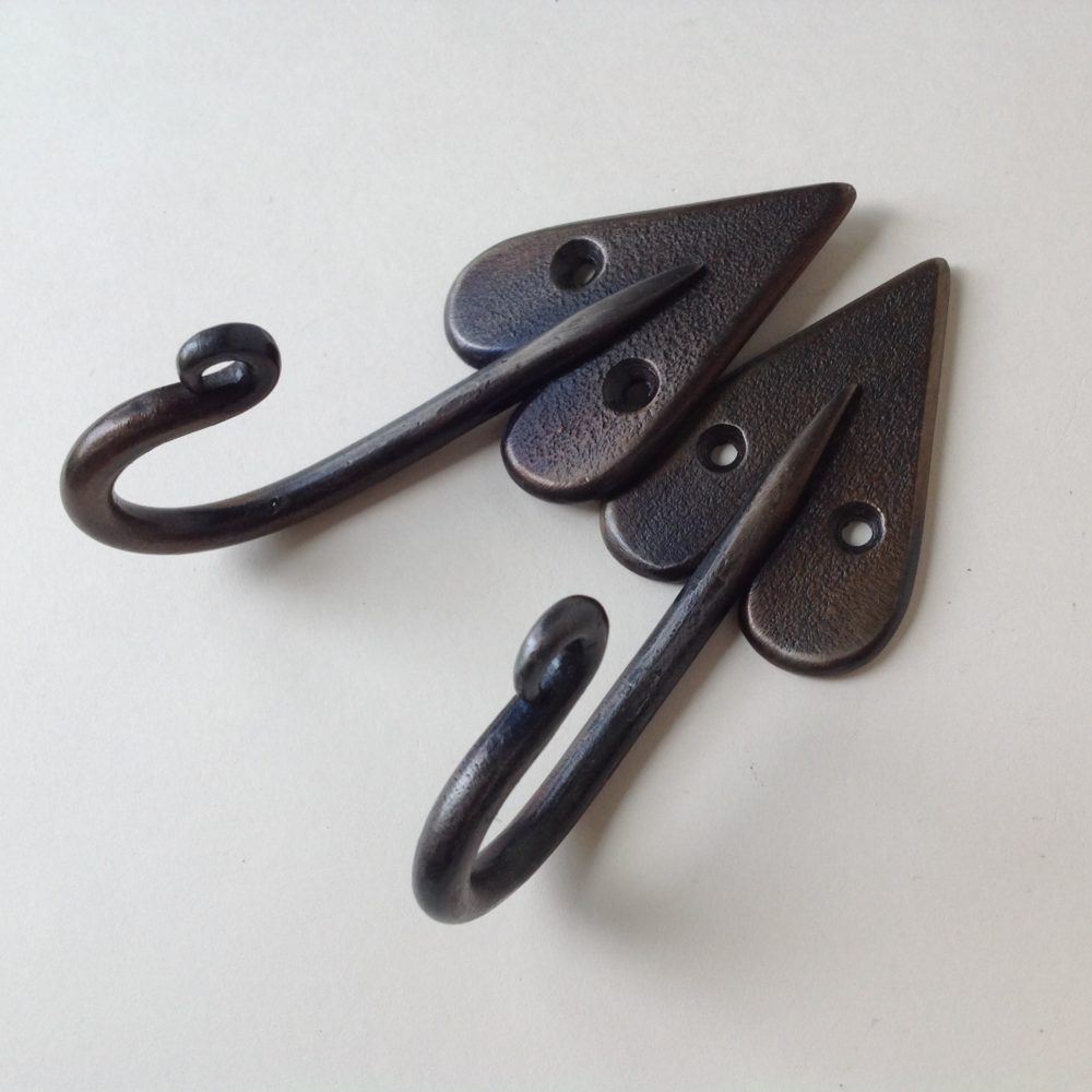 Forged Iron 'Heart' Hooks - Old Chapel Gallery