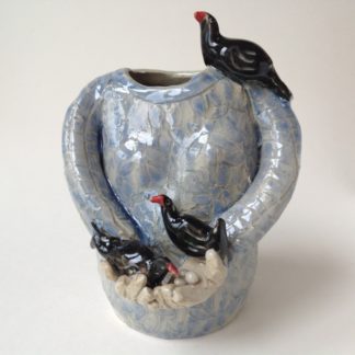 'Blackbirds' Lady Vase