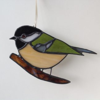 Coal Tit in Stained Glass