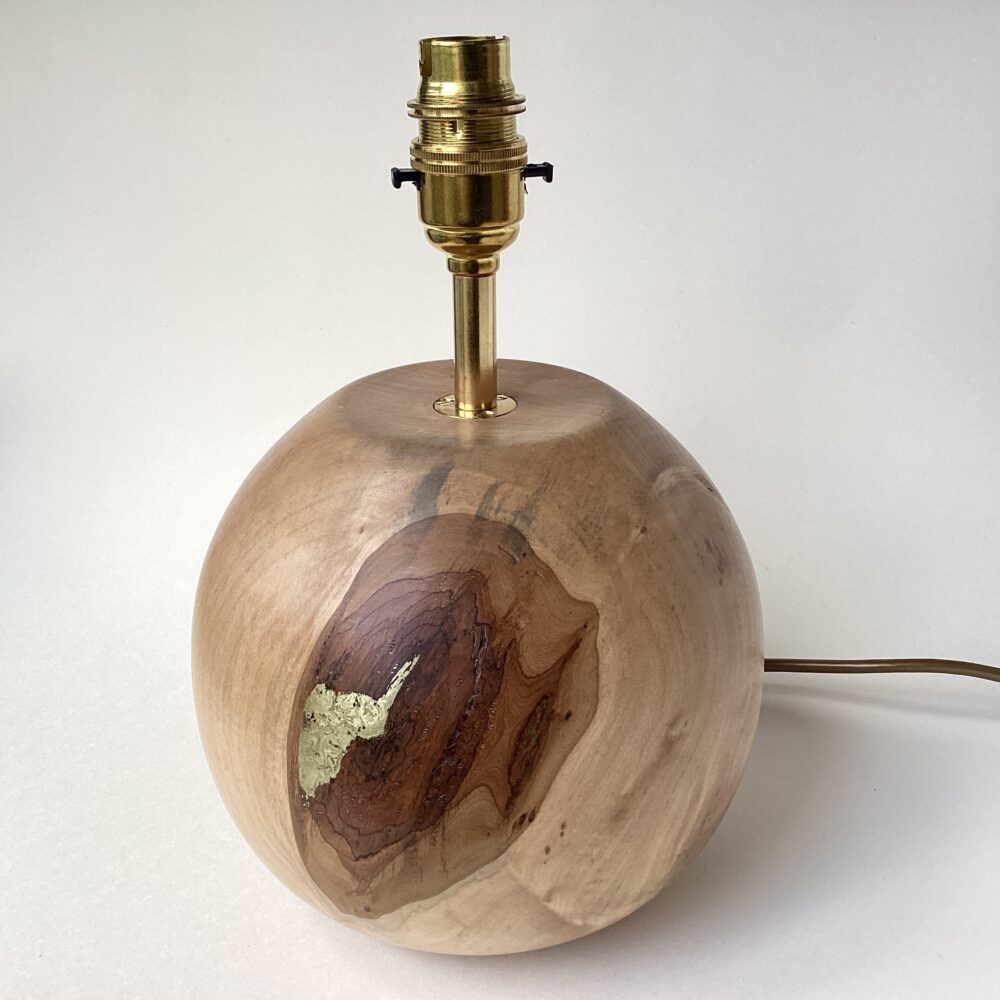 'Cherry Golden Globe Lamp Base'
