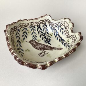 'Blackbird' Scalloped Dish