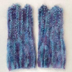 Beaded Wrist Warmers 'Lavender Blue'