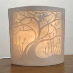 ‘Lover's Tree’ Porcelain Ellipse Light