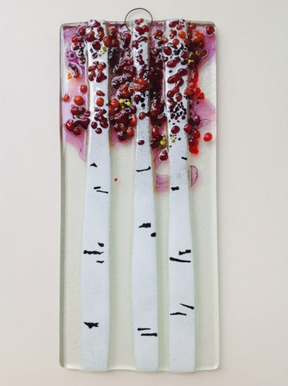 Silver Birch Glass Panel ‘Autumn’