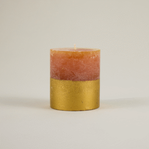 Orange & Cinnamon Gold Dipped Candle
