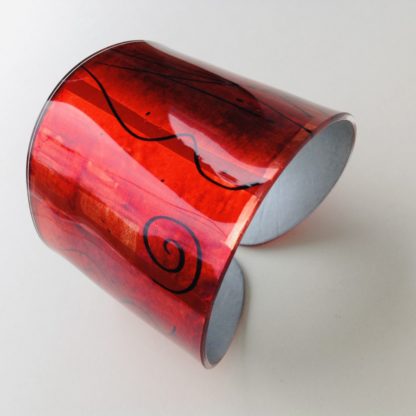Large Wide Cuff in Red