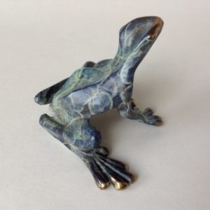 Bronze Sitting Frog