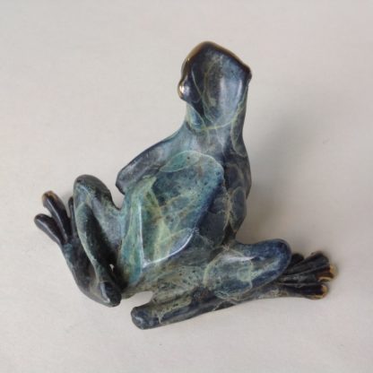Bronze Sitting Frog