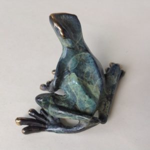 Bronze Sitting Frog