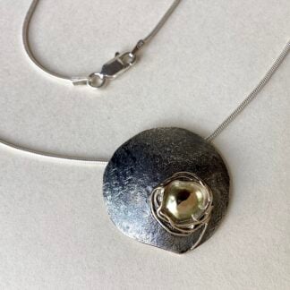 'Oxidised Silver Bird's Nest' Pendant