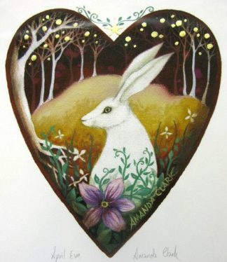 ‘April Eve’ Hand embellished Print