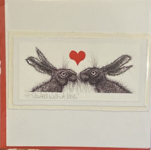 Handmade Card ‘It Started with a Kiss’