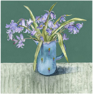'Bluebells in Small Jug'