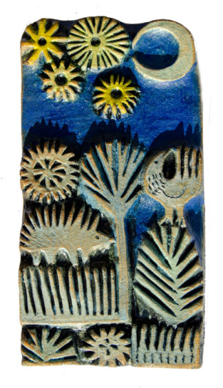 ‘Hedgehog’ Ceramic Relief