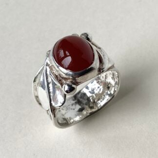 ‘Silver and Carnelian Ring’