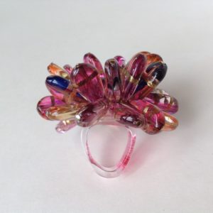 'Flower Ring in Pinks & Purples'