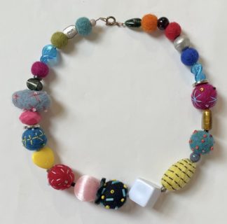 'Rainbow'  Bead Necklace