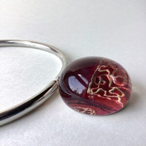 'Zingy Pink' Large Dome Choker