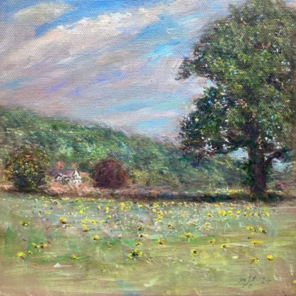 'English Oak with Van Gogh Sunflowers'