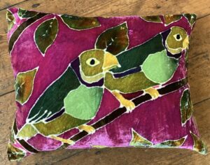 'Two Bird Perch on Magenta'