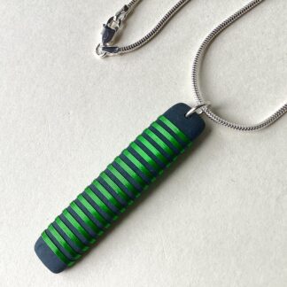 ‘Lime Long Rectangle Pendant’