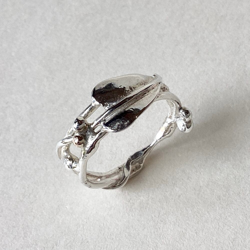 ‘Silver & Gold open work Ring'