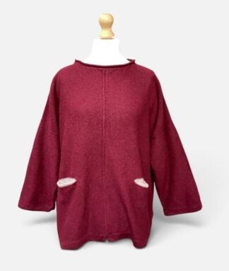  ‘Carousel’ Sweater in Burgundy/Shingle