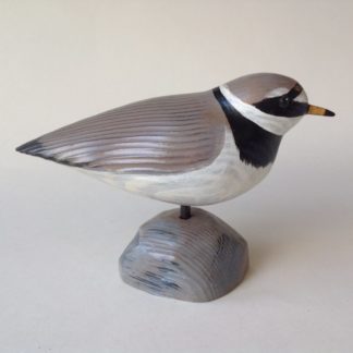 ‘Ringed Plover’ Carved Wood