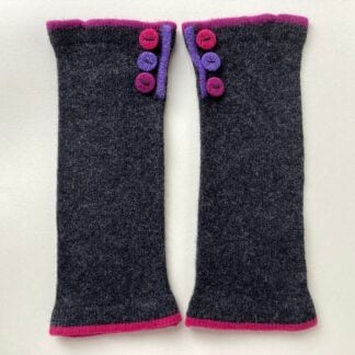 ‘Charcoal Brights Button Armlets’