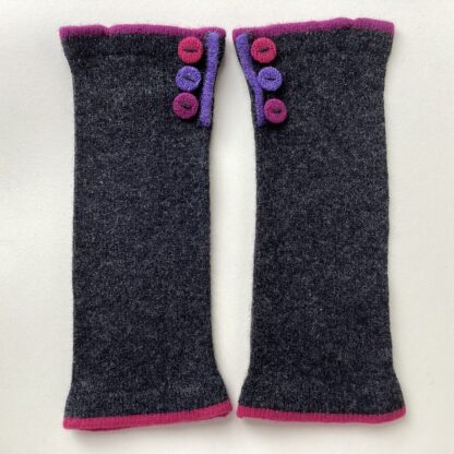 ‘Charcoal Brights Button Armlets’