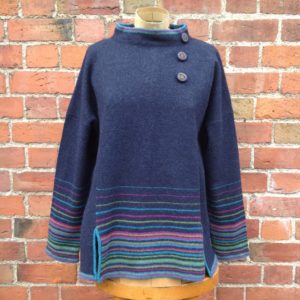 Indigo Stripy M-Cherry Sweater