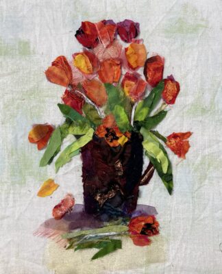 ‘Red Tulips in a Vase’