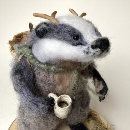 'Badger with Copper Antlers'