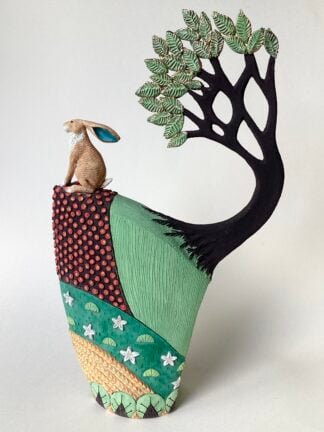 'Large Hare Landscape with Tree'