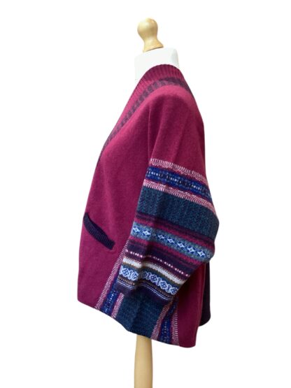 Lambswool Blanket Coat in Bramble